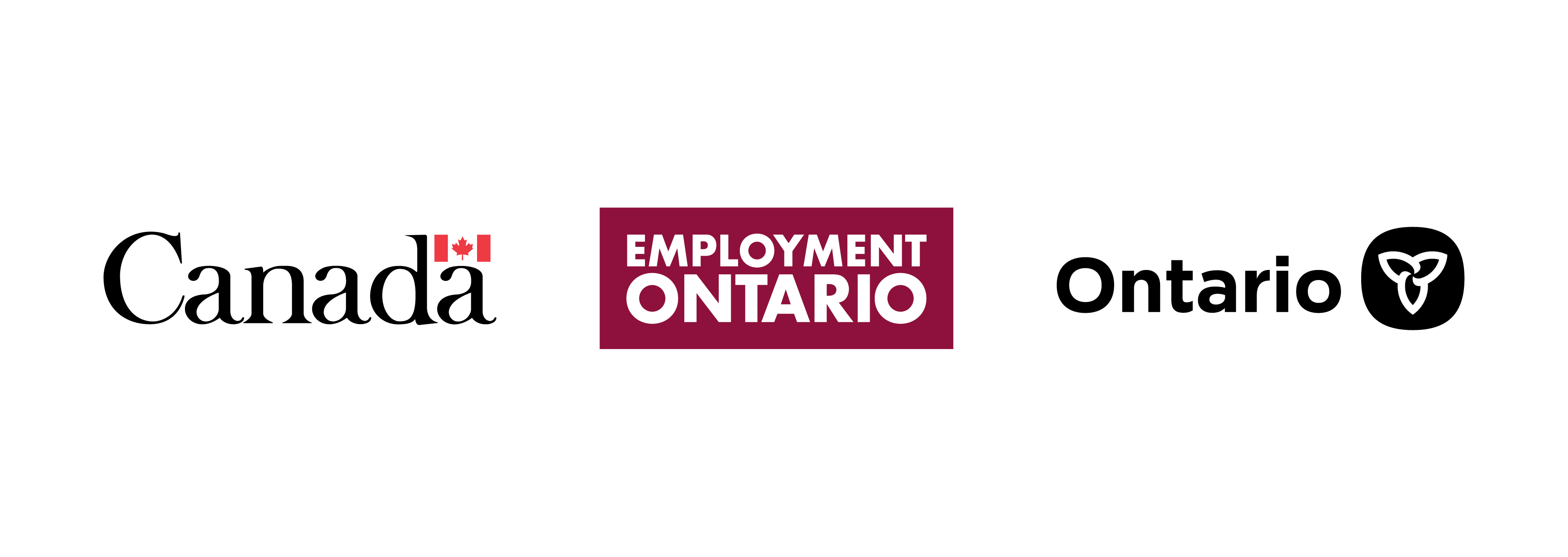 logos of the Government of Canada, Employment Ontario, and the government of Ontario